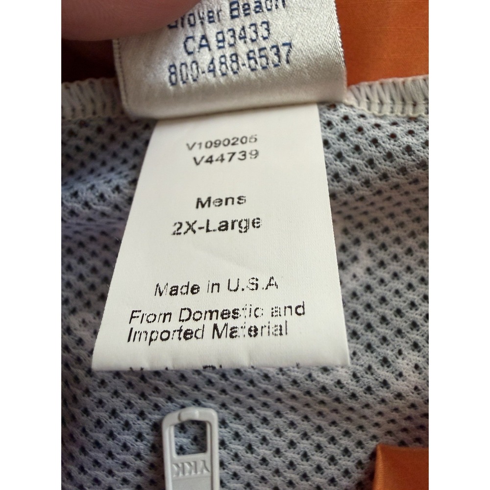 Voler AIDS/LifeCycle Training Ride Leader Cycling Vest Men's 2XL Orange Gray - Picture 4 of 5